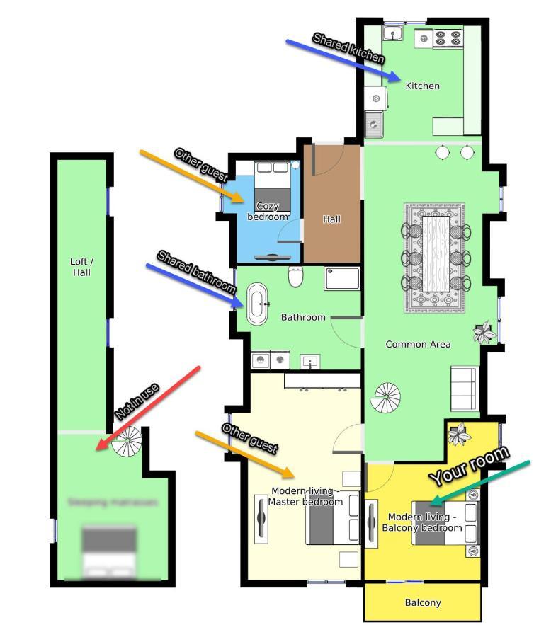آلبورغ Aday - Modern Living - Balcony Room المظهر الخارجي الصورة
